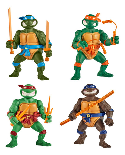 Playmates Tmnt Tortugas Ninja Clásicas Storage Shell 4 Pack