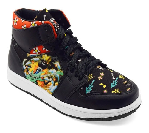 Tenis Brook One Piece Anime Hi Top / Botin / Bota