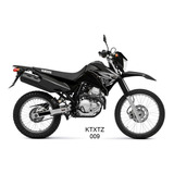 Adesivo Kit Yamaha Lander 250 2009 A 2019 Preto P Verniz