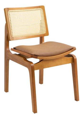 Cadeira Moderna Design Luxo Madeira Maciça Mesa Jantar