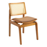 Cadeira Moderna Design Luxo Madeira Maciça Mesa Jantar