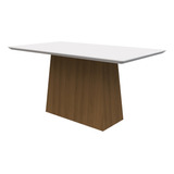 Mesa Jantar Bárbara Imbuia 160x90cm Para 6 Cadeiras N Ceval