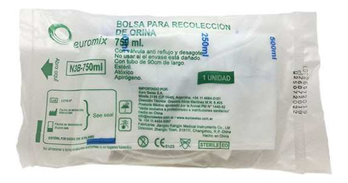 Bolsa Colectora Orina Ambu Pierna 750ml K206 C/2 Tiras 10 Un