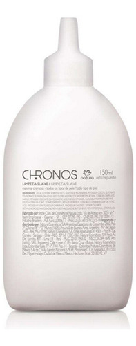 Espuma De Limpeza Facial Suave Chronos Natura Refil 150ml