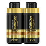 Eico Tratamento Mandioca Shampoo Hidratação E Condicionador Leave-in Antifrizz 450ml Fortalecimento E Crescimento Capilar