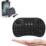 Mini Teclado Wireless Touch Pad Celular Pc Android Tv Smart Cor Do Teclado Preto