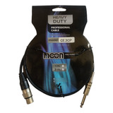 Cable Microfono Canon Plug 3 Metros Moon Ce3cp Sonido Prof.