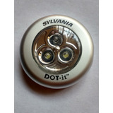 Sylvania Dot-it -luz Led Autoadhesiva Color Plateado S/pilas