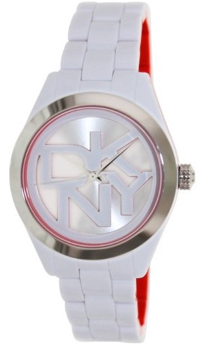 Reloj Pulsera Dkny Ny8753a 3-hand White/pink Plastic 