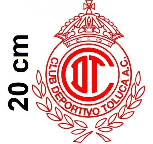 Stickers Toluca Futbol # 2 ( Vinil 20 Cm ) 1 Pza