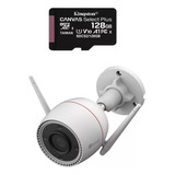 Câmera De Segurança Ezviz Outpro (c3tn 3mp) + Cartao 128gb