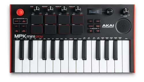 Teclado Controlador Akai Mpk Miniplay Mk3 1 Ano Garantia