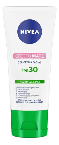 Nivea Crema Hidratante Facial Fps 30 Efecto Mate