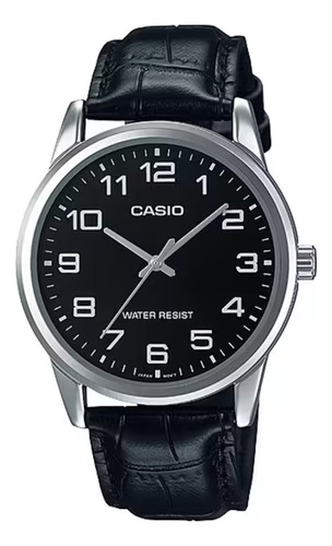 Reloj Casio Mtp-v001l Hombre Cuero 