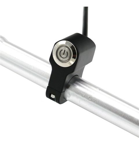 Switch Push On/off Aluminio Manubrio Bici Moto Atv Led