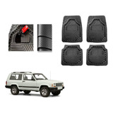 Tapete Carbono 3d Grueso  Jeep Cherokee Xj 1984 A 1995