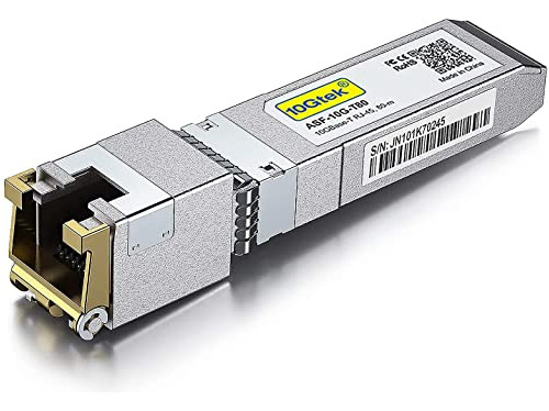 Transceptor Sfp+ 10gbase-t, 10g T, 10g De Cobre, Rj-45 Sfp+