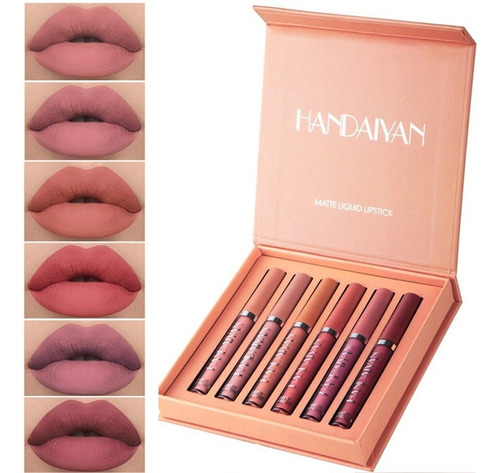 Set 6peaces Cosmetics Matte Lip Pintalabios De Larga