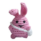 Amigurumi Conejo Rosa Con Bolsita Chrochet Tejido A Mano