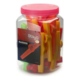 Pack 30 Kazoo Stagg De Plastico En Distintos Colores 