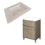 Combo Schneider Vanitory De Baño + Mesada 3a 60cm