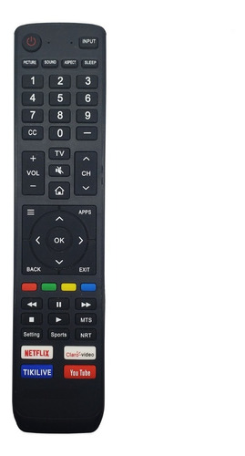 Control Pantallas Smart Tv Hisense Netflix Youtube Claro Eg