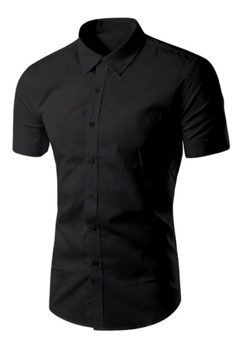 Camisas Social Masculina Manga Curta Slin Fit - Atacado