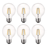 Luxrite Vintage G25 Bombillas De Luz Led De Globo Equivalent