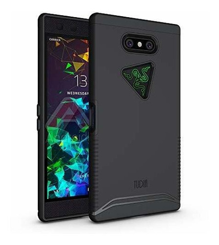 Funda Para Razer Phone 2 De Tpu Antideslizante Color Negro
