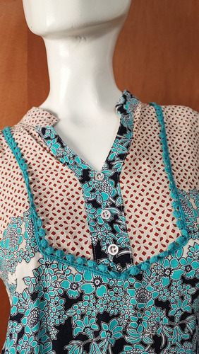 Blusa Mujer Sin Mangas Estilo Boho