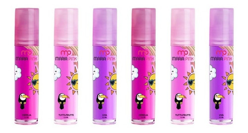 6 Un Brilho Labial  Infantil Maria Pink  Promoção