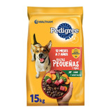 Pedigree Alimento Seco Para Perro Adulto Raza Pequeña 15kg