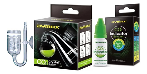 Difusor Co2 Md De Vidrio + Indicador Co2 Dymax Acuario Plant