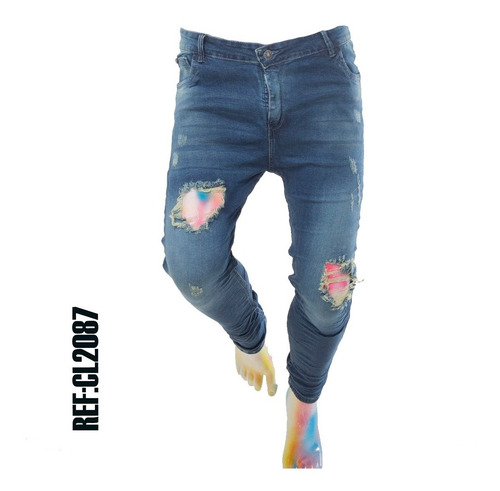 Jean Skinny Lycrado Para Caballero 