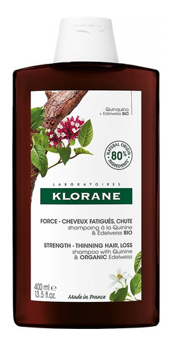 Shampoo Klorane Quinina Anticaída Fuerza Y Vitalidad 400ml 
