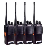 Kit 4 Radio Comunicador Walkie Talkie Segurança Profissional