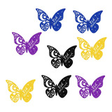8 Uds. Pegatinas De Pared De Mariposas 3d Decoración De