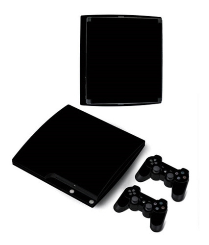 Skin Personalizado Para Ps3 Slim Color Negro (0189)