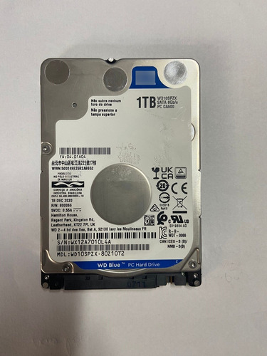 Hd 1tb Sata - Notebook Marcas Variadas