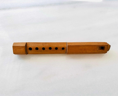 Quena Incaica Madera Antigua Instrumento Musical Inca Arte
