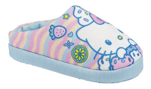 Pantufla Hello Kitty Niña Tci 8275 Azul Mt 103-955