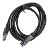 Cable Extensión 2 Mts Usb 3.0 M/ Hembra Camara Disco Aw Htec