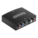 1 Juego De Convertidores Negros De Audio Ypbpr+l/r A Hdmi-fs