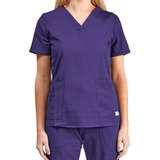 Top Polera Uniforme Clinico Mujer -morado- One Stitches 