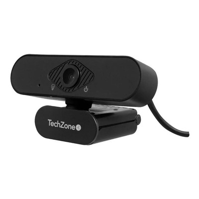 Cámara Web Techzone Conexión Usb Transmisión Full Hd Color Negro | Envío gratis