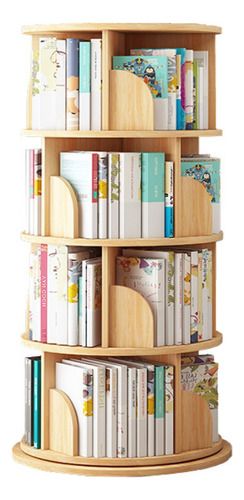 Biblioteca Giratoria Librero Organizador Libros Alto 129cm