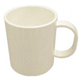 Taza Recta Plastica Polimero 4mm Sublimable Pack Por 6