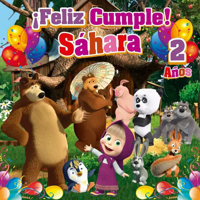 Lona Personalizada Para Cumpleaños 1.5x1.5m Varias Temáticas | Envío gratis