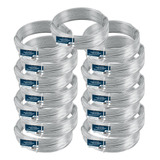 Kit Com 15 Arame Galvanizado Nº14 Bwg 14 Fio 2,10mm Liso 1kg