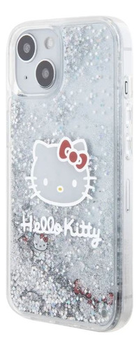 Funda Hello Kitty Original Para iPhone Glitter Plata